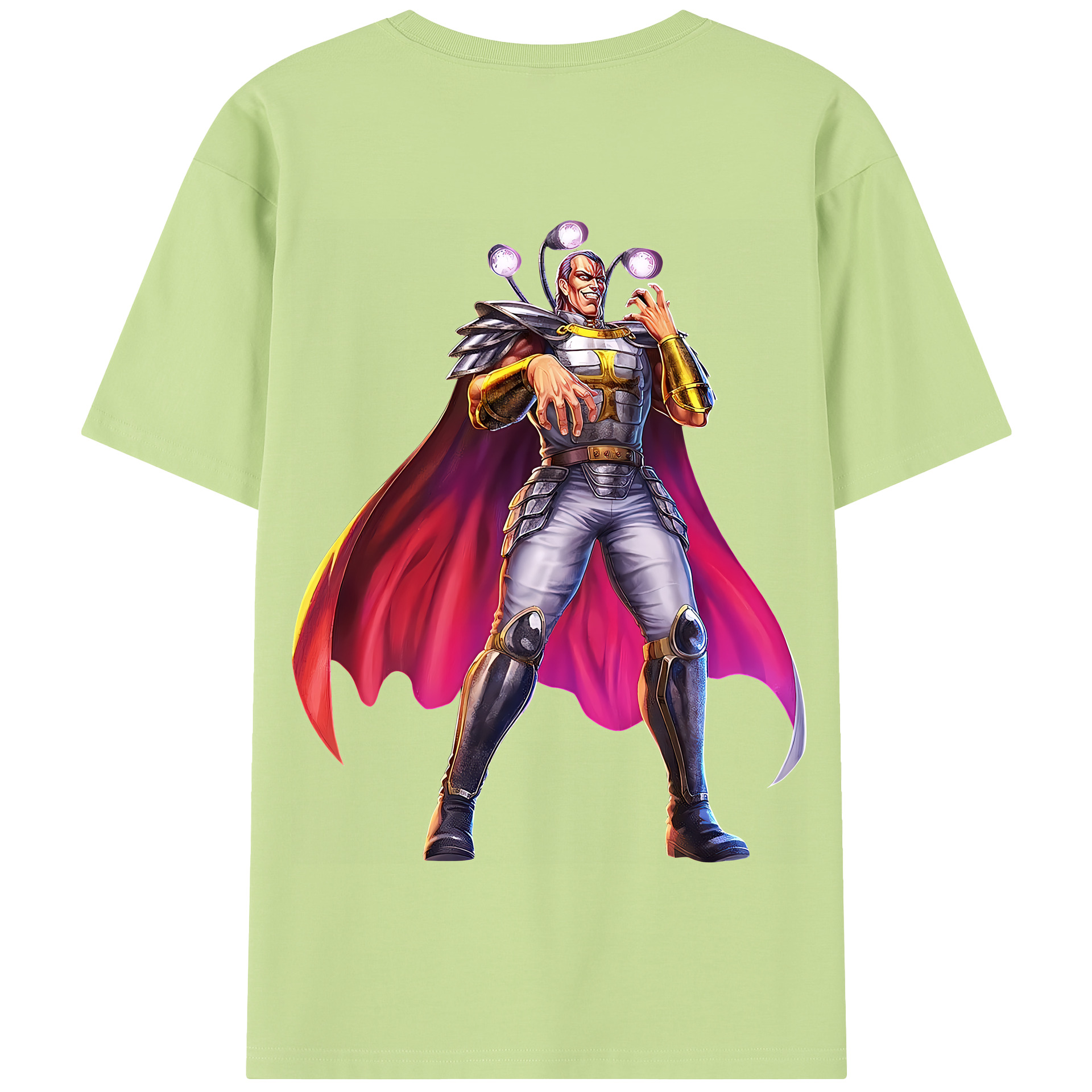 （画像用） 北斗の拳 Fist of the North Star 綿100％半袖Tシャツ（背面プリント）